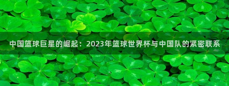 世界杯预选赛欧洲：中国篮球巨星的崛起：2023年篮球世界杯与中国队的紧密联系